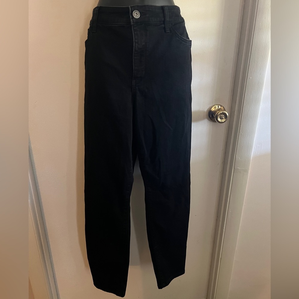 Black Skinny Jeans – Size 16, Stretch Fit with 5 Pockets